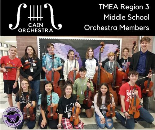 Cain Middle School Orchestra Students